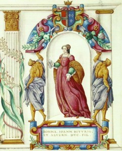 Bonne de Berry épouse d'Amedee VII. Documents de la Walters Art Gallery de Baltimore.