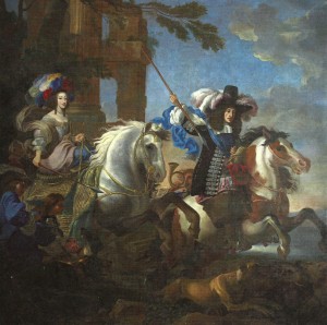 Henriette Adelaide de Savoie et Ferdinand de Bavière (Jean Miel vers 1660 Veneria Reale).